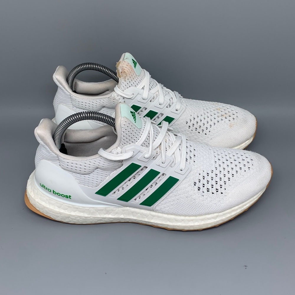 Adidas Ultraboost 1.0 DNA White Green Gum Running Shoes JH9210 Women’s Sz 9